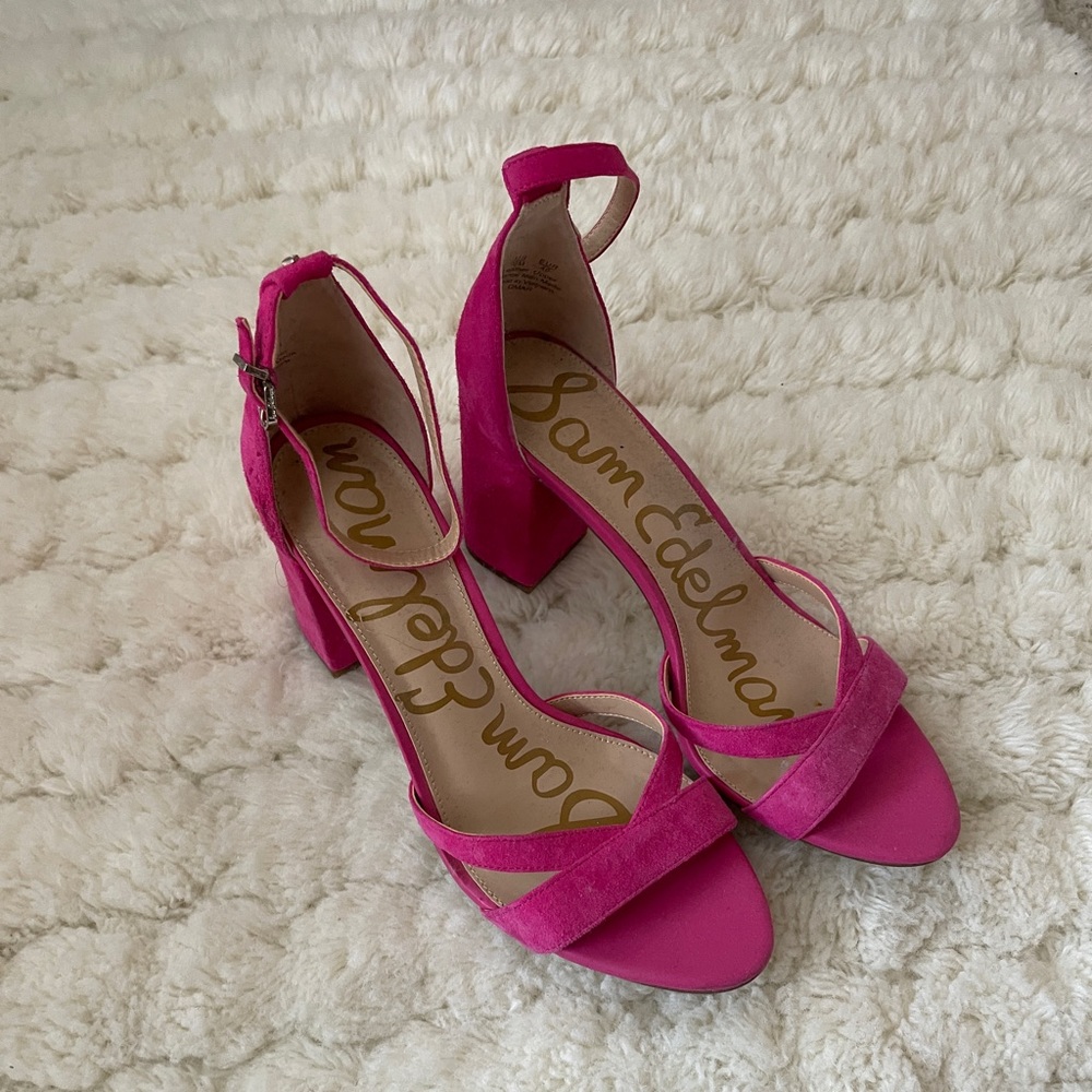 Sam Edelman Pink Suede Heels | Women’s 10 pumps wedding heels